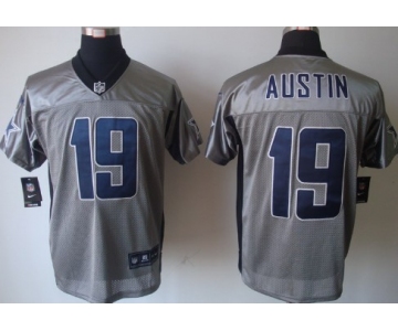Nike Dallas Cowboys #19 Miles Austin Gray Shadow Elite Jersey