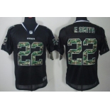 Nike Dallas Cowboys #22 Emmitt Smith Black With Camo Elite Jersey