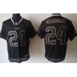 Nike Dallas Cowboys #24 Morris Claiborne Lights Out Black Elite Jersey