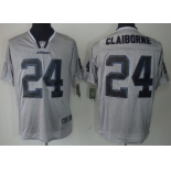 Nike Dallas Cowboys #24 Morris Claiborne Lights Out Gray Elite Jersey