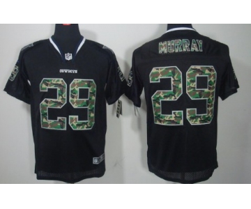 Nike Dallas Cowboys #29 DeMarco Murray Black With Camo Elite Jersey