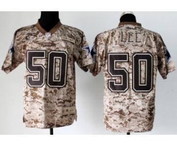 Nike Dallas Cowboys #50 Sean Lee 2013 USMC Camo Elite Jersey