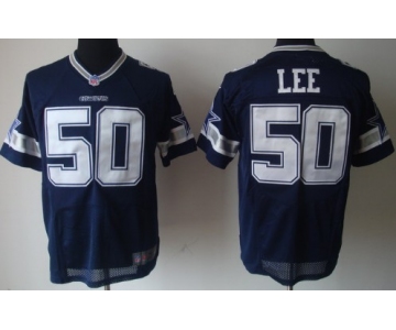 Nike Dallas Cowboys #50 Sean Lee Blue Elite Jersey