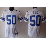 Nike Dallas Cowboys #50 Sean Lee White Elite Jersey