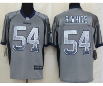 Nike Dallas Cowboys #54 Randy White Drift Fashion Gray Elite Jersey