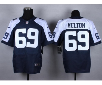 Nike Dallas Cowboys #69 Henry Melton Blue Thanksgiving Elite Jersey
