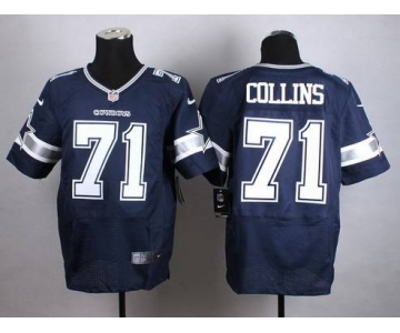 Nike Dallas Cowboys #71 La'el Collins Blue Elite Jersey