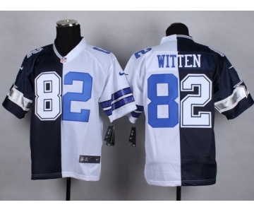 Nike Dallas Cowboys #82 Jason Witten Blue/White Two Tone Elite Jersey