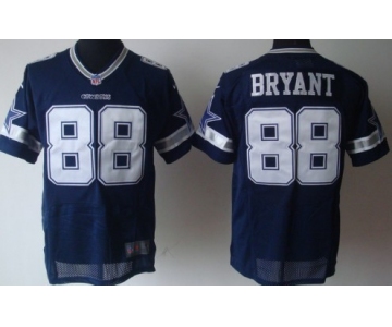 Nike Dallas Cowboys #88 Dez Bryant Blue Elite Jersey