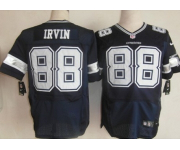 Nike Dallas Cowboys #88 Michael Irvin Blue Elite Jersey