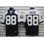 Nike Dallas Cowboys #88 Michael Irvin Blue Thanksgiving Elite Jersey