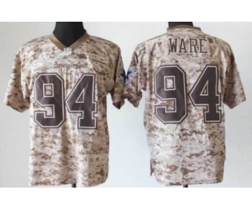 Nike Dallas Cowboys #94 DeMarcus Ware 2013 USMC Camo Elite Jersey