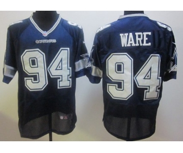 Nike Dallas Cowboys #94 DeMarcus Ware Blue Elite Jersey