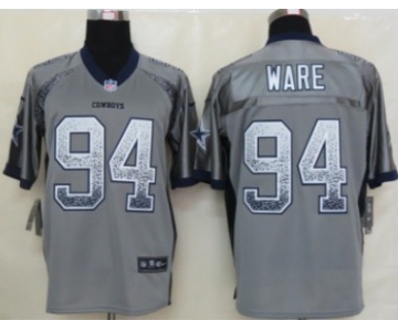 Nike Dallas Cowboys #94 DeMarcus Ware Drift Fashion Gray Elite Jersey