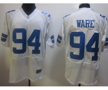 Nike Dallas Cowboys #94 DeMarcus Ware White Elite Jersey