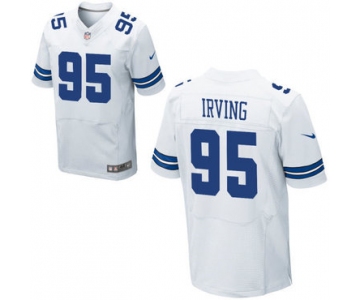 Nike Dallas Cowboys #95 David Irving Alternate Men's Stitched White NFL Elite Jersey