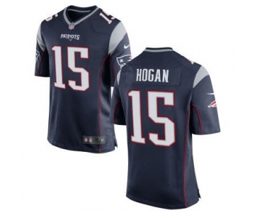 Men's New England Patriots #15 Chris Hogan Navy Blue Team Color 2015 NFL Nike Elite Jersey