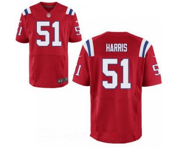 Men's New England Patriots #51 David Harris Red Alternate Stitched NFL Nike Elite Jersey