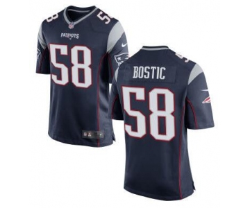 Men's New England Patriots #58 Jon Bostic Navy Blue Team Color 2015 NFL Nike Elite Jersey