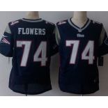 Men's New England Patriots #74 Trey Flowers Nike Blue Elite Jersey