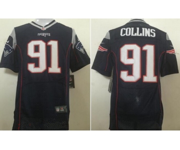 Men's New England Patriots #91 Jamie Collins Navy Blue Team Color 2015 NFL Nike Elite Jersey