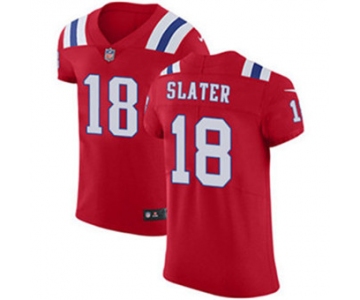 Men's Nike New England Patriots #18 Matt Slater Red Alternate Stitched NFL Vapor Untouchable Elite Jersey