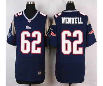 New England Patriots #62 Ryan Wendell Navy Blue Team Color NFL Nike Elite Jersey