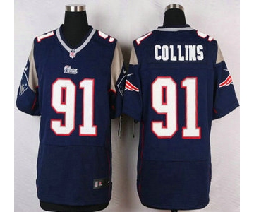 New England Patriots #91 Jamie Collins Navy Blue Team Color NFL Nike Elite Jersey