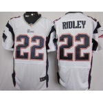 Nike New England Patriots #22 Stevan Ridley White Elite Jersey