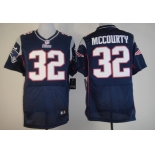 Nike New England Patriots #32 Devin McCourty Blue Elite Jersey