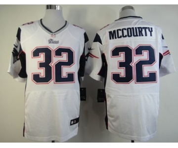 Nike New England Patriots #32 Devin McCourty White Elite Jersey