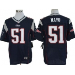 Nike New England Patriots #51 Jerod Mayo Blue Elite Jersey