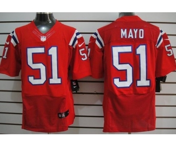 Nike New England Patriots #51 Jerod Mayo Red Elite Jersey
