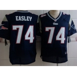 Nike New England Patriots #74 Dominique Easley Blue Elite Jersey