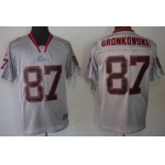 Nike New England Patriots #87 Rob Gronkowski Lights Out Gray Elite Jersey
