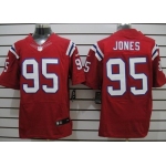 Nike New England Patriots #95 Chandler Jones Red Elite Jersey