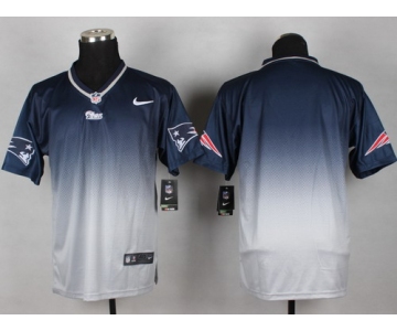 Nike New England Patriots Blank Blue/Gray Fadeaway Elite Jersey