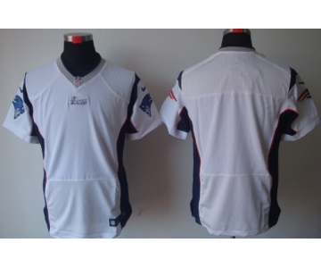 Nike New England Patriots Blank White Elite Jersey