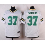 Men's Green Bay Packers #37 Sam Shields White Road NFL Nike Elite Jersey
