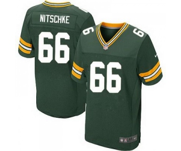 Men's Green Bay Packers #66 Ray Nitschke Green Team Color NFL Nike Elite Jersey