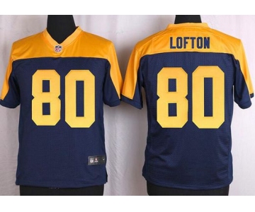 Men's Green Bay Packers #80 James Lofton Navy Blue Gold Retired Player NFL Nike Elite Jersey