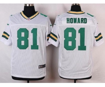 Men's Green Bay Packers #81 Desmond Howard White Retired Player NFL Nike Elite Jersey