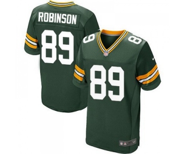 Men's Green Bay Packers #89 Dave Robinson Green Team Color NFL Nike Elite Jersey