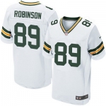 Men's Green Bay Packers #89 Dave Robinson White Road NFL Nike Elite Jersey