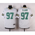 Men's Green Bay Packers #97 Kenny Clark White Road NFL Nike Elite Jersey