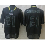 Nike Green Bay Packers #21 Ha Ha Clinton-Dix Lights Out Black Elite Jersey