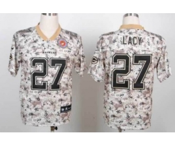 Nike Green Bay Packers #27 Eddie Lacy 2013 USMC Camo Elite Jersey