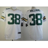 Nike Green Bay Packers #38 Tramon Williams White Elite Jersey