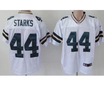 Nike Green Bay Packers #44 James Starks White Elite Jersey