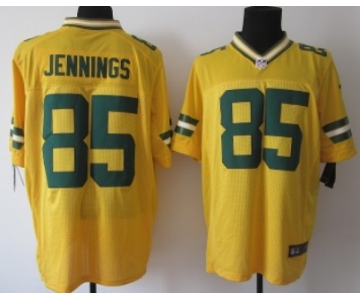 Nike Green Bay Packers #85 Greg Jennings Yellow Elite Jersey